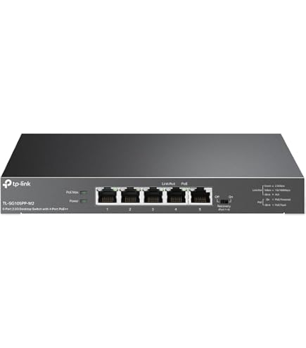 Amazon | TP-LINK 10ポートギガビットデスクトップスイッチ PoE+6